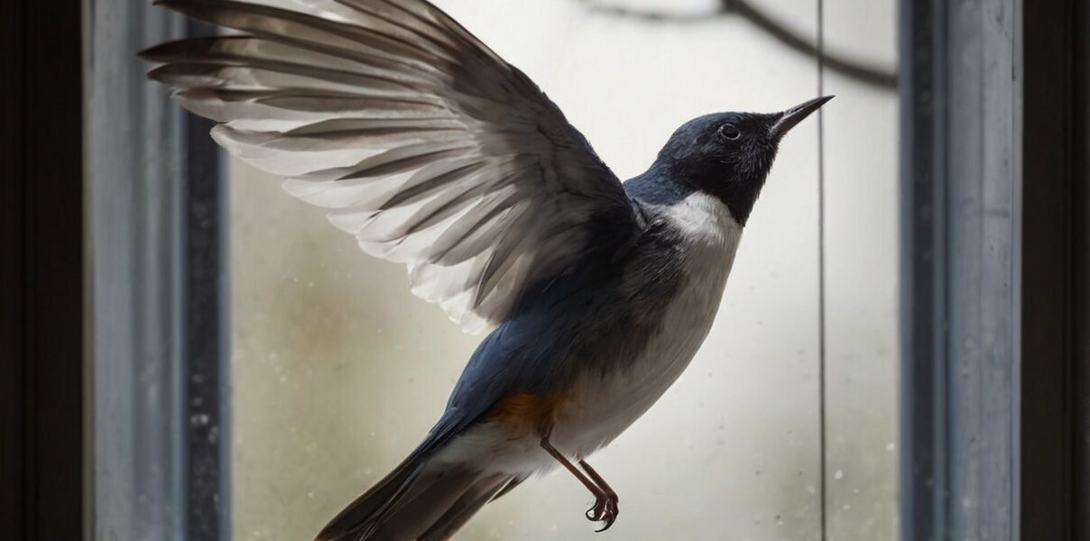 Bird keeps flying into window spiritual meaning