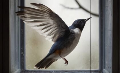 Bird keeps flying into window spiritual meaning